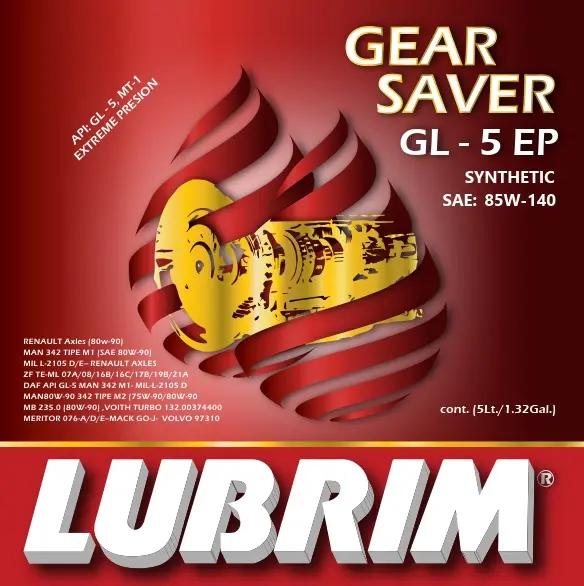 GEAR SAVER GL-5 EP SYNTHETIC-85W-140